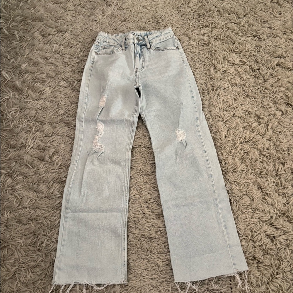 Art Class Light Blue Girls Distressed Jeans Size 10 - Picture 11 of 12